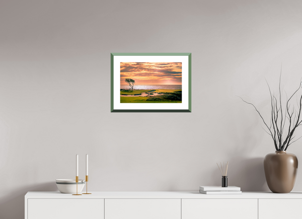 Capture the serene beauty of the Pebble Beach 17-mile Road with this fine art print photograph.