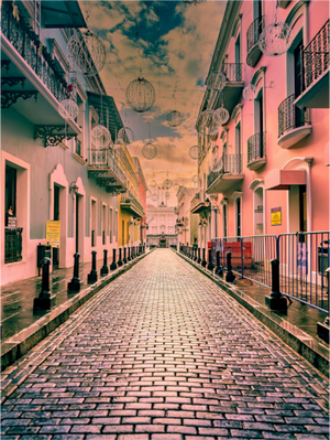 San Juan Street of Globes