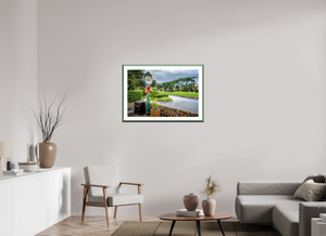 The First Tee at Pebble Beach features the iconic clock at a stunning golf course. Perfect fine art print for enthusiasts.