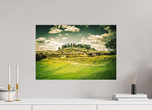 Driving through Tuscany