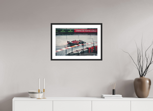 Ferrari in the Rain at Monaco