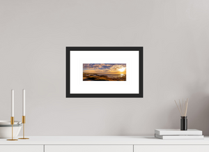 Stunning sunset on 17-mile Drive in Pebble Beach, featuring vibrant coastline hues in a fine art print.