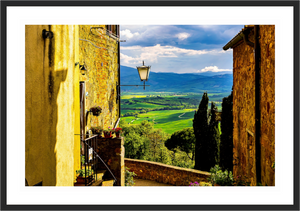 Stunning view of rolling Tuscan hills from Pienza, capturing the essence of "A View from Pienza."
