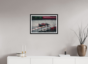 Ferrari in the Rain at Monaco