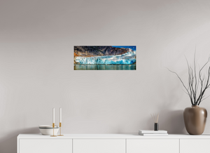 Breathtaking view of Sawyer Glacier, Alaska, showcasing stunning blue ice formations in Tracy Arm Fjord.