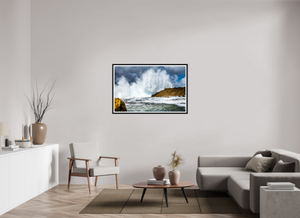 Massive Wave Crashes Ashore