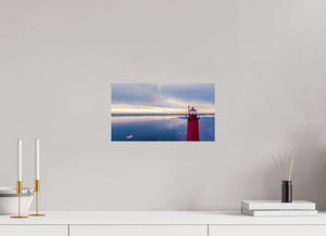 Muskegon Lighthouse on a Stormy Afternoon