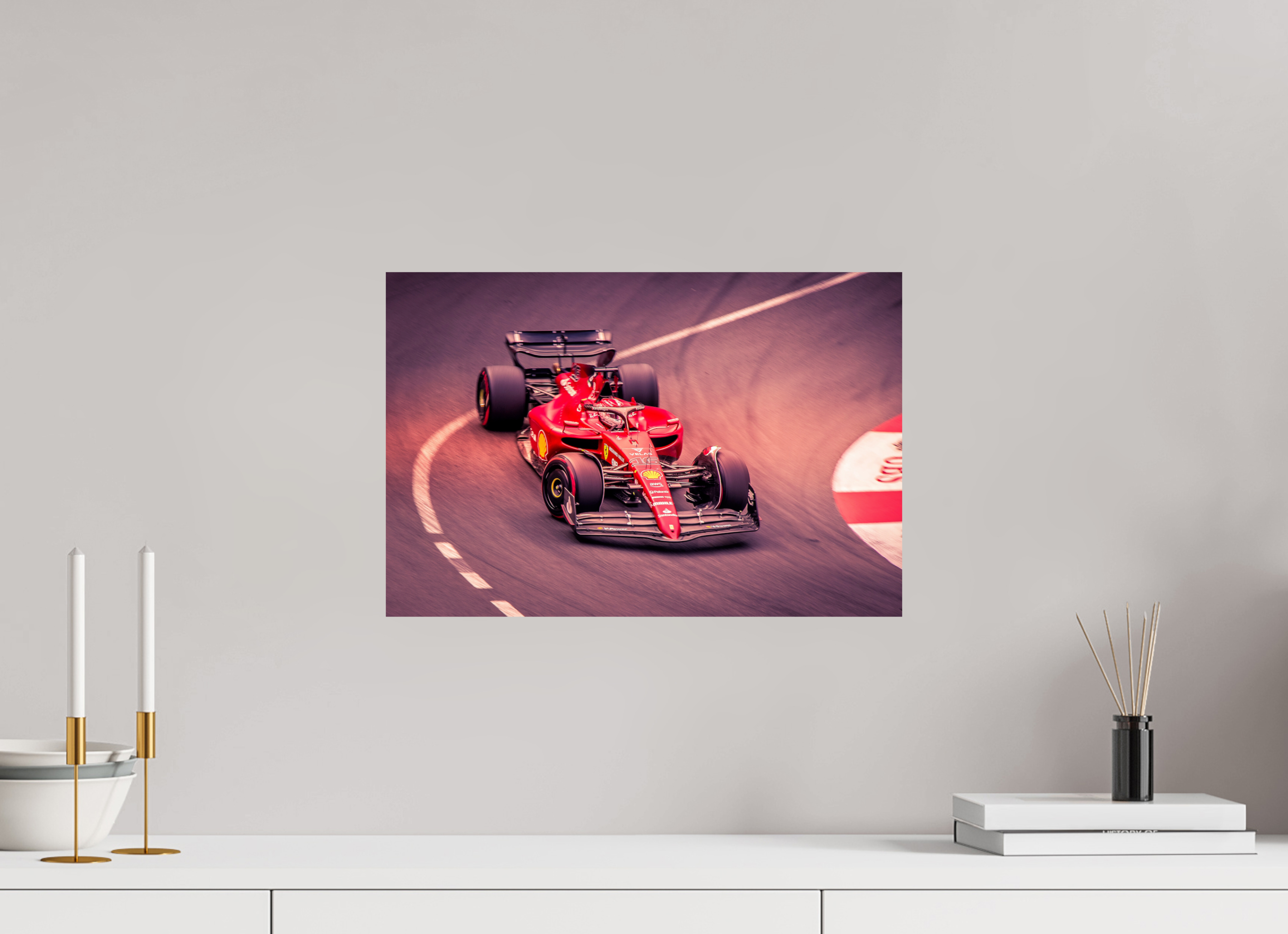 Magic Canvas Art - Stampa artistica su tela, motivo: Ferrari Leclerc (Formula 1), moderna decorazione da parete, 1 pezzo, dimensioni: 100 x 75 cm Magic Canvas Art - Stampa artistica su tela, motivo: Ferrari Leclerc (Formula 1), moderna decorazione da parete, 1 pezzo, dimensioni: 100 x 75 cm