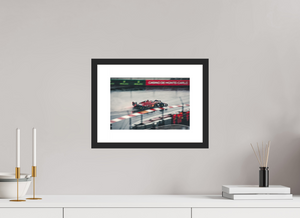 Ferrari in the Rain at Monaco