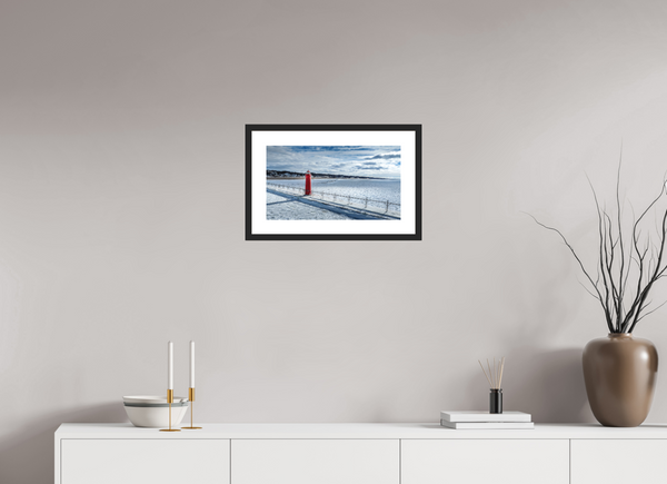 Grand Haven Lighthouse Surrounded by Winter