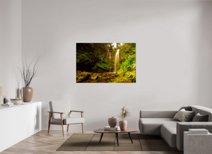 Water falls into Paradises’ Pool