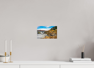 Stunning fine art print, "The Golden Gate Straits - Coastal Majesty," showcasing rugged cliffs and Pacific beauty.