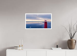 Muskegon Lighthouse on a Stormy Afternoon