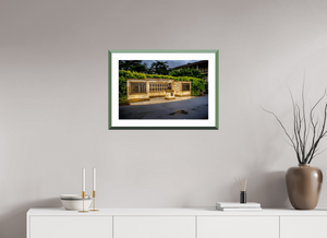 Fine art print of The Monument of Champions, celebrating Pebble Beach's major championship winners.