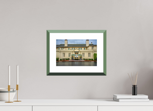Fine art print showcasing The Lodge at Pebble Beach, capturing its historic elegance and charm.