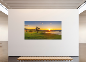 Sunrise on the 18th at Pebble Beach - Wide-Angle Print