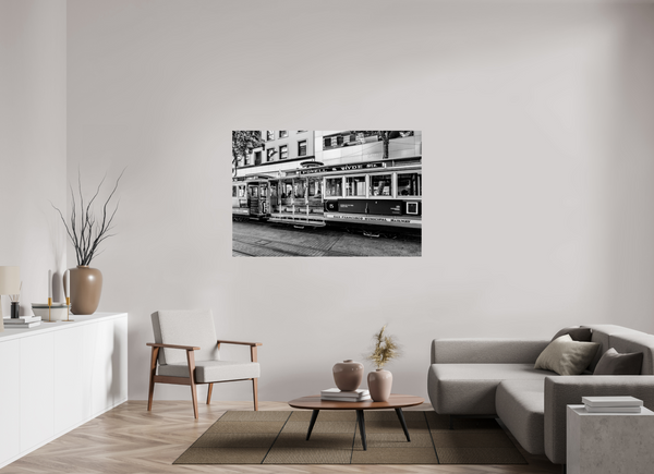 Market Street Trolley - Large Print