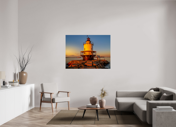 Golden Hour at Spring Point Ledge Lighthouse