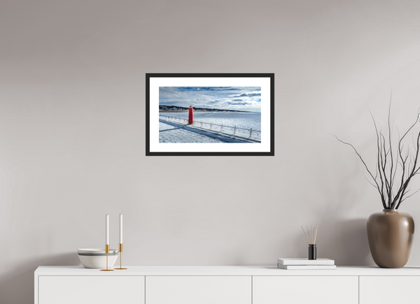 Grand Haven Lighthouse Surrounded by Winter