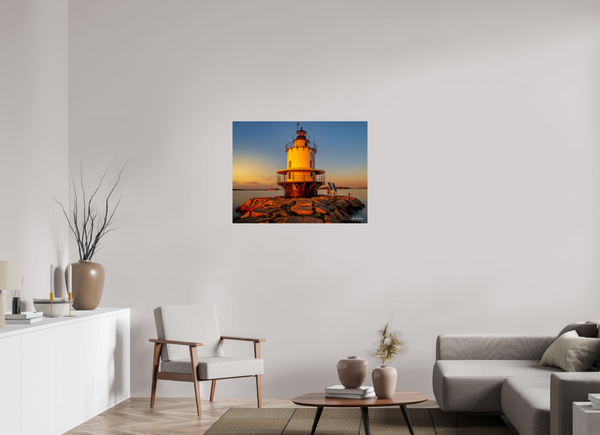 Golden Hour at Spring Point Ledge Lighthouse