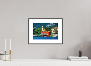 Elegant dining on Lake Como, featuring a charming restaurant by the serene waterside. Perfect for a memorable meal.