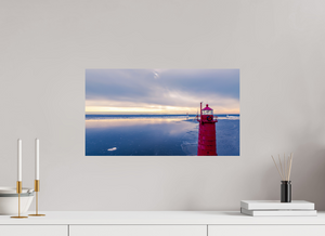 Muskegon Lighthouse on a Stormy Afternoon