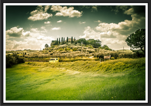 Driving through Tuscany