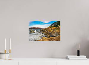 Stunning fine art print of The Golden Gate Straits - Coastal Majesty showcasing rugged cliffs and ocean beauty.