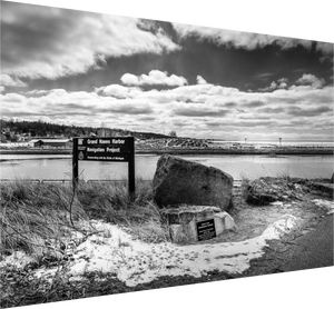 Grand Haven Harbor Navigation Project showcases Michigan's rugged lakeshore in striking black-and-white photography.