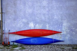 Kayaks in Burano