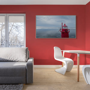 Muskegon Lighthouse on a Stormy Afternoon
