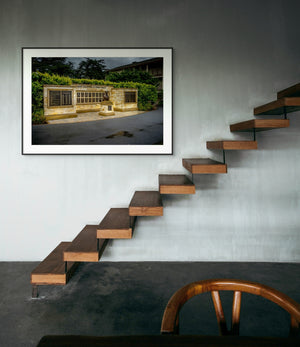 The Monument of Champions displayed as fine art, celebrating Pebble Beach's major championship winners.