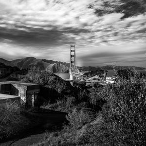 Monochrome Majesty: The Golden Gate Reimagined