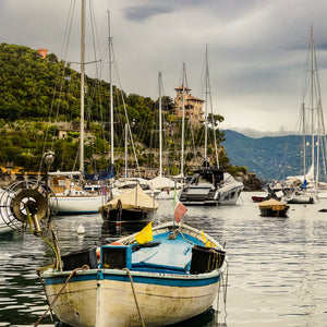 Old Boat in Portofino Harbor