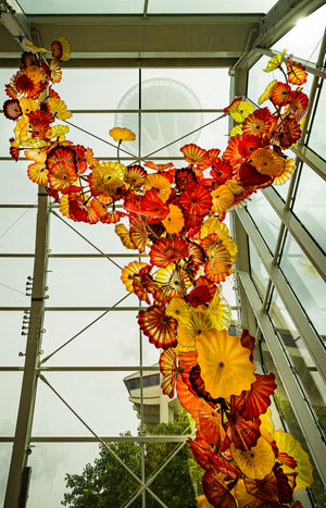 Chihuly Glass with Space Needle