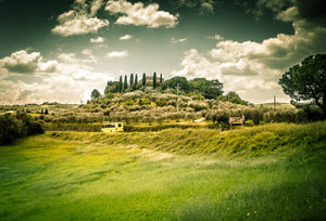 Driving through Tuscany
