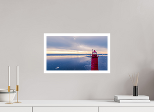 Muskegon Lighthouse on a Stormy Afternoon