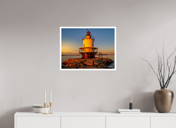 Golden Hour at Spring Point Ledge Lighthouse
