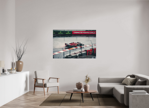 Ferrari in the Rain at Monaco