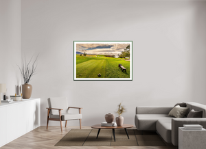Fine art print showcasing The Par-5 6th at Pebble Beach, an iconic and challenging golf hole.