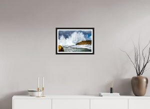 Massive Wave Crashes Ashore