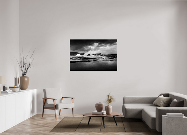 Beach in Black and White