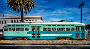 Street Car in San Francisco - Large Print