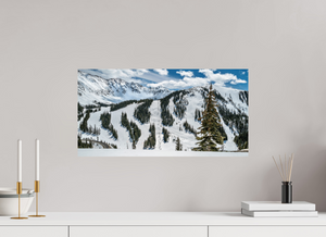 Explore the stunning landscape of Arapahoe Basin with the Face of A-Basin print, showcasing Colorado's beauty.