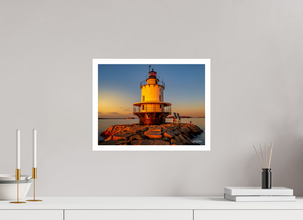 Golden Hour at Spring Point Ledge Lighthouse