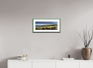 Framed fine art print showcasing the stunning Spyglass Hill Golf Course on the Monterey Peninsula.