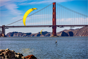 Windsurfing in the Bay