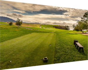 The Par-5 6th at Pebble Beach showcases the iconic golf hole's stunning landscape and challenges for players.