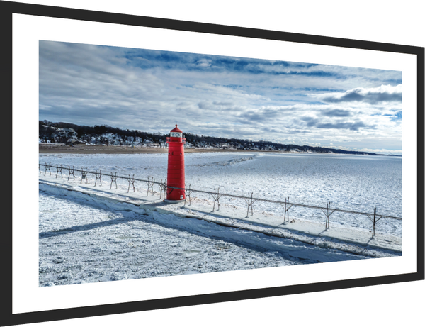 Grand Haven Lighthouse Surrounded by Winter