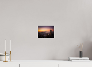 8 x 6″, FineArt Pearl Print Sunset in San Francisco